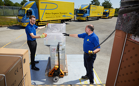 Price Express Transport Employees Moving Catering Equipment